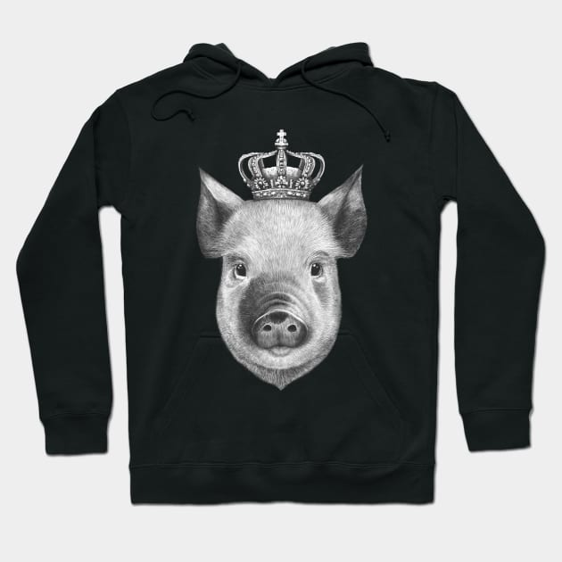 The King Pig Hoodie by kodamorkovkart